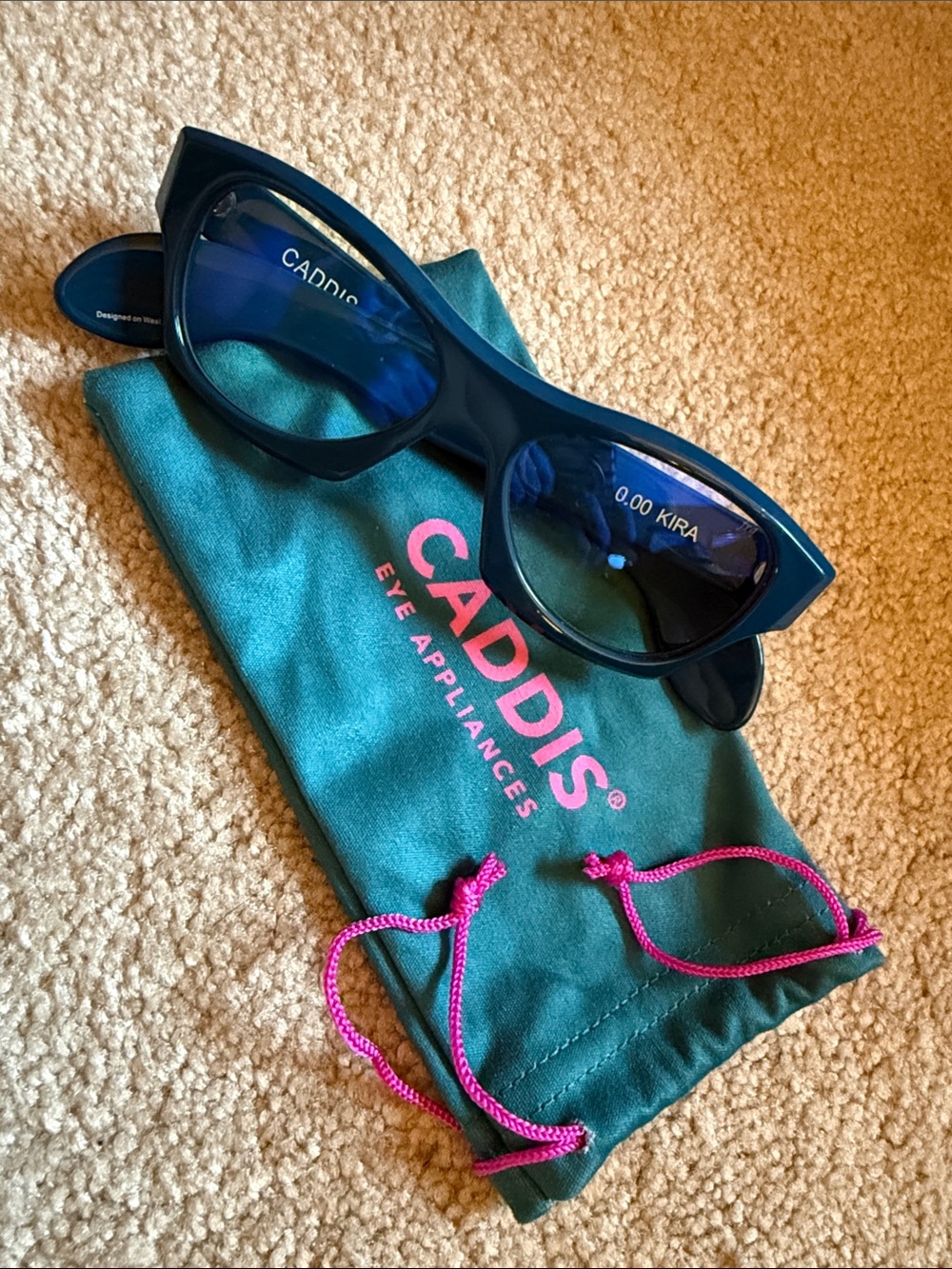Caddis Eye Appliances Blue Kira Eyeglasses Frames